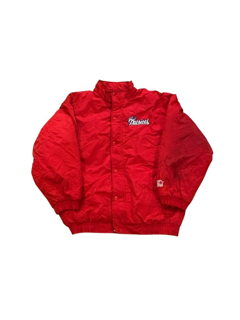 Vintage 90s Starter New England Patriots NFL Full Zip Puffer Jacket Men's XL